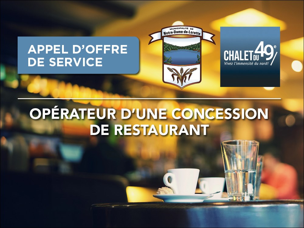 Notre-Dame-de-Lorette recherche un opérateur d'une concession de restaurant