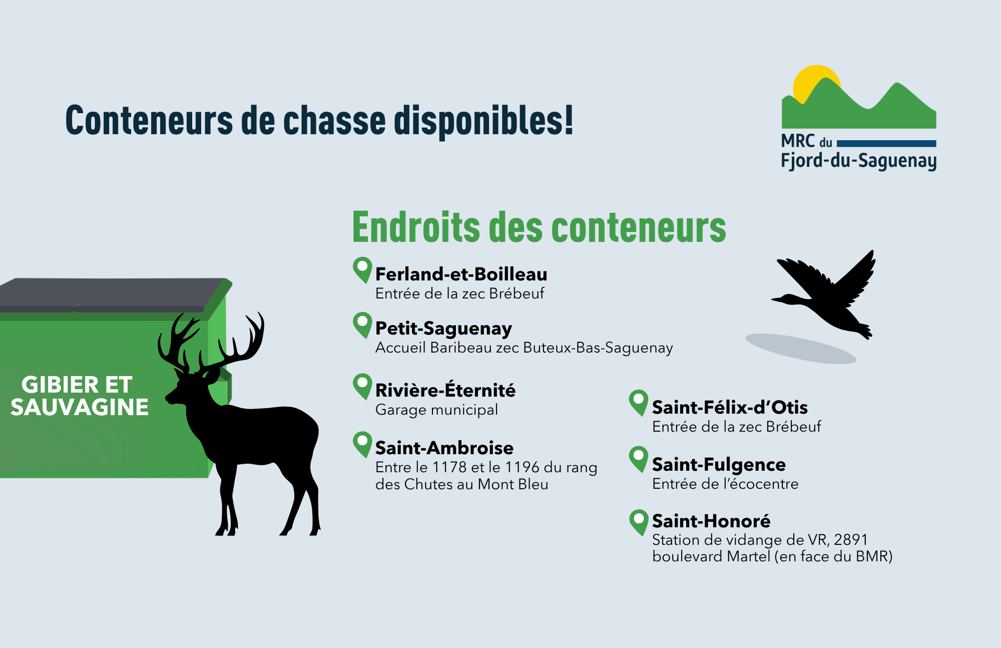 conteneurs chasse
